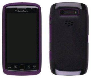 Black Purple Original Hard Plastic Case Over Premium Skin, ACC 38964 303 For Blackberry Torch 9860, 9850: Cell Phones & Accessories