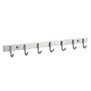 Contemporary 304 Stainless Steel Nickel Brushed Finish Wall Mount Row Robe Hook   Bath Towel Hooks