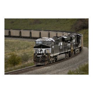 Helpers on a Coal Train Poster