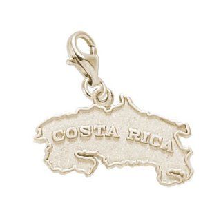 Rembrandt Charms Costa Rica Charm with Lobster Clasp, 14k Yellow Gold: Jewelry