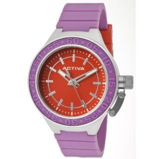 Activa By Invicta Women's AA301 013 Red Dial Dark Purple Polyurethane Watch at  Women's Watch store.