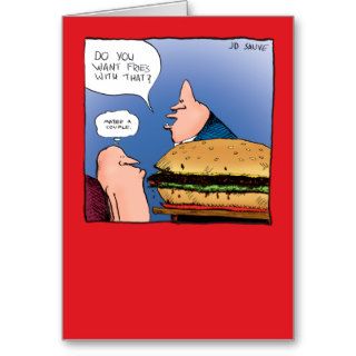 Want Fries with That? Birthday Greeting Cards