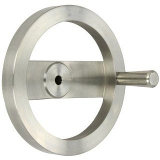 2 Spoked Stainless Steel 303 Dished Hand Wheel with Revolving Handle, 8" Diameter, 1 15/16" Hub Diameter (Pack of 1): Hardware Hand Wheels: Industrial & Scientific