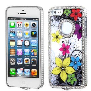 MYBAT IPHONE5HPCBKELDZDI303WP Premium Executive Dazzling Diamonds Case for iPhone 5 / iPhone 5S   1 Pack   Retail Packaging   Blossom: Cell Phones & Accessories