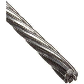 Loos Stainless Steel 302/304 Wire Rope, 1x7 Strand, 0.047" Bare OD, 100' Length, 375 lbs Breaking Strength: Cable And Wire Rope: Industrial & Scientific
