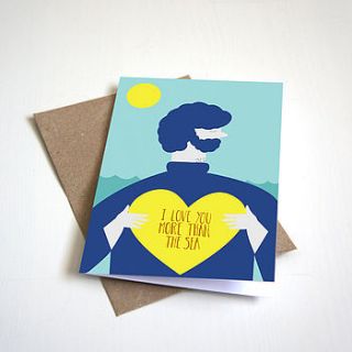 i love you more than the sea card by alice rebecca potter