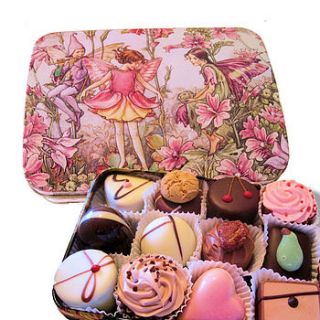 chocolates in fairy tin by bijou gifts