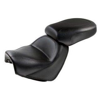 Mustang Vintage Style Two Piece Wide Touring Seat for 2005 2011 Suzuki Boulevard M50 Models: Automotive