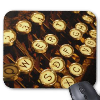 Keys on a type writer mouse mat