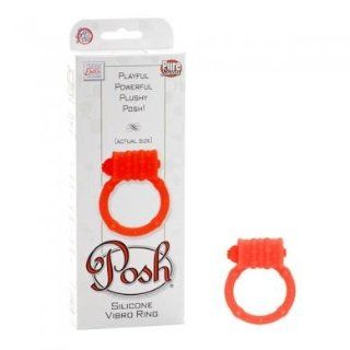 Holiday Gift Set Of Posh Silicone Vibro Ring Orange And a box of Trojan ribbed condoms ( 3 condoms total in Package) Health & Personal Care