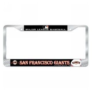 San Francisco Giants MLB Chrome License Plate Frame : Sports Fan License Plate Frames : Sports & Outdoors