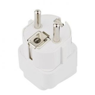 Grounded Adapter Plug US to Europe GUB CE Certified: Clothing