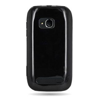 CoverON Flexi Gel SKin TPU Glove BLACK Soft Cover Case for NOKIA 710 LUMIA (T MOBILE) [WCE323]: Cell Phones & Accessories