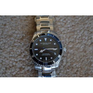 Stuhrling Original Men's 326B.331151 Aquadiver Regatta Elite Swiss Quartz Diver Date Watch: Stuhrling: Watches