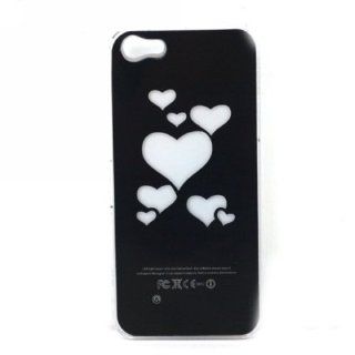 Hearts Style Flasher LED Color Changed Protector Case for iPhone 5 (Flash While Calling or Called) Cell Phones & Accessories