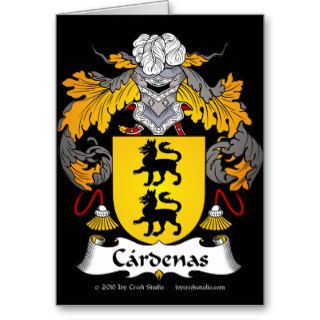 Cardenas Family Crest Card