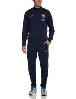 2013 14 Barcelona Nike Knit Sideline Tracksuit (Navy) : Rugby Jerseys : Sports & Outdoors