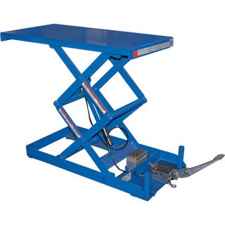 Vestil Foot Pump Scissor Lift Table — 750-Lb. Capacity, 40in.L x 20in.W, Model# SCTAB-750D  Hydraulic Lift Tables   Carts