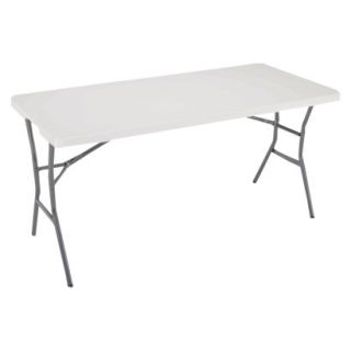 Lifetime Light Folding Table   White Granite