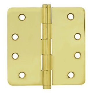 Emtek 96133US15 US15 Satin Nickel Door Hardware 3 1/2" x 3 1/2" Pair 5/8" Radius Corners Hinges: Home Improvement