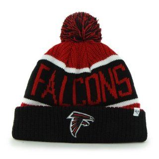 Atlanta Falcons Black Cuff "Calgary" Beanie Hat with Pom   NFL Cuffed Winter Knit Toque Cap : Sports Fan Baseball Caps : Sports & Outdoors