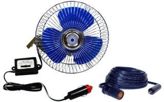6" RV Fan 12 Volt Mountable Vehicle and Boat Dash Fan with 25' 12V Cable (Mount and Hardware Included): Automotive