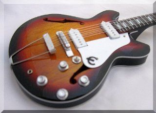 JOHN LEE HOOKER Miniature Mini Guitar ES335 sunburst: Musical Instruments