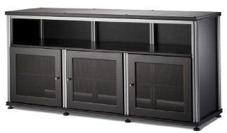 Salamander Designs SB339B/A Synergy Triple Wide A/V Cabinet with Doors and a Center Channel Opening: Electronics