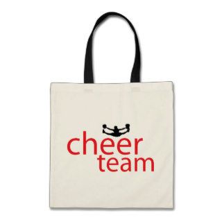 Jumping Cheerleader Team Gear Canvas Bags