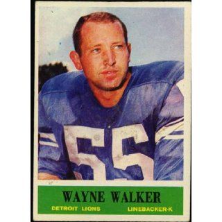 Wayne Walker Detroit Lions 1964 NFL Football Trading Card (Philadelphia Chewing Gum) (#68) Detroit Lions Books