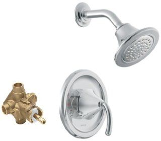 Moen TS2142 2520 Icon Posi Temp Single Handle Shower Trim Kit with Valve, Chrome   Shower Systems  