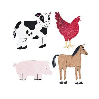 Design Your Own Farm Animal Cutouts (2 dz): Toys & Games