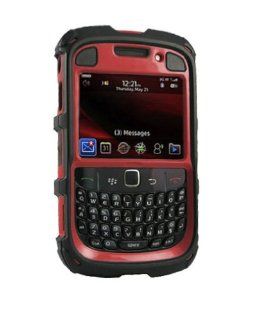 Ballistic HA0433 M355 Hard Core [HC] 5 Layer Case for BlackBerry Curve 2 and 3   1 Pack   Retail Packaging   Black/Red: Cell Phones & Accessories
