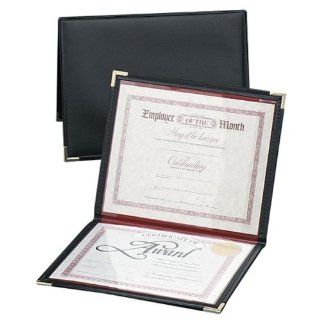 Wholesale CASE of 10   Angler's Diploma and Certificate Holder Diploma And Certificate Holder, 12"x9", Black/Red Lining : Blank Certificates : Office Products