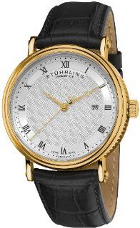 Stuhrling Prestige Men's 358.33352 Prestige Swiss Made Tradition Automatic Date Black Watch at  Men's Watch store.