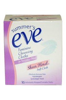 Feminine Cleansing Cloths for Sensitive Skin By Summer's Eve for Women Cloths   16 Count Health & Personal Care