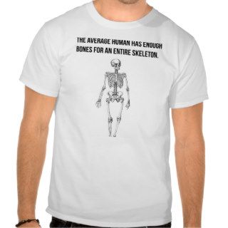 human skeleton T shirt man