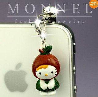 Ip363 Cute Hello Kitty Anti Dust Plug Cover Charm for Iphone 4 4s: Cell Phones & Accessories