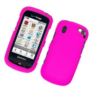 Hot Pink Rubberized Protector Case for Pantech Hotshot CDM8992 Cell Phones & Accessories