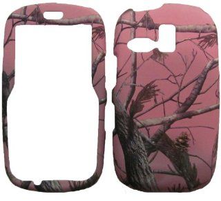 Samsung R355C Straight Talk R351 TREE OAK PINK CAMO RUBBERIZED HARD COVER CASE: Cell Phones & Accessories