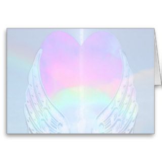 Angel Wings Background Greeting Card