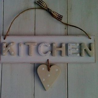 country kitchen heart sign by i love vera