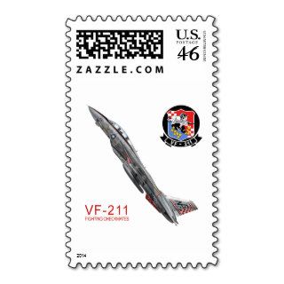 VF 211 Fighting Checkmates Postage Stamps