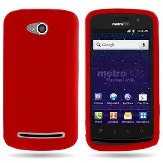 CoverON Soft Silicone RED Skin Cover Case for COOLPAD 5860E QUATTRO 4G METRO PCS [WCP365]: Cell Phones & Accessories