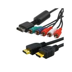 6 foot M/ M High Speed HDMI Cable w/ Component AV Cable for Sony Hardware & Accessories