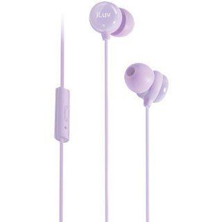 iLuv iEP376PUR Sweet Cotton Mini High Fidelity Stereo Earphones with Speak EZ Remote for Smartphones   Wired Headsets   Retail Packaging   Purple Cell Phones & Accessories