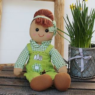 rosie garden rag doll by marquis & dawe