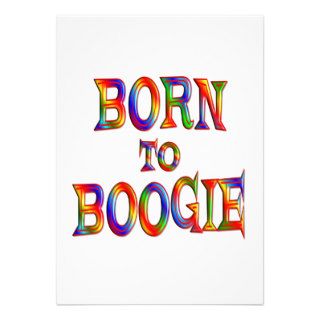 Born to Boogie Custom Invite