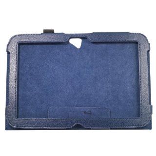 Lichee Pattern Blue PU Leather Case Folio Cover Stand for Google Nexus 10 inch Tablet PC388L Cell Phones & Accessories