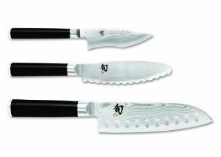 Shun DMS382 3 Piece Classic Internet Special Set of Knives: Kitchen & Dining